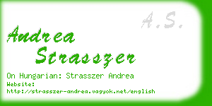 andrea strasszer business card